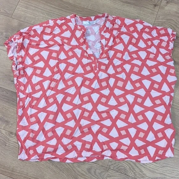 N Natori 2 piece Soho Geo print Challis Pajama Set Size XL - Picture 4 of 13